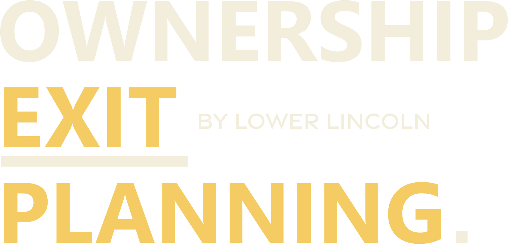 Ownership Exit Planning Banner